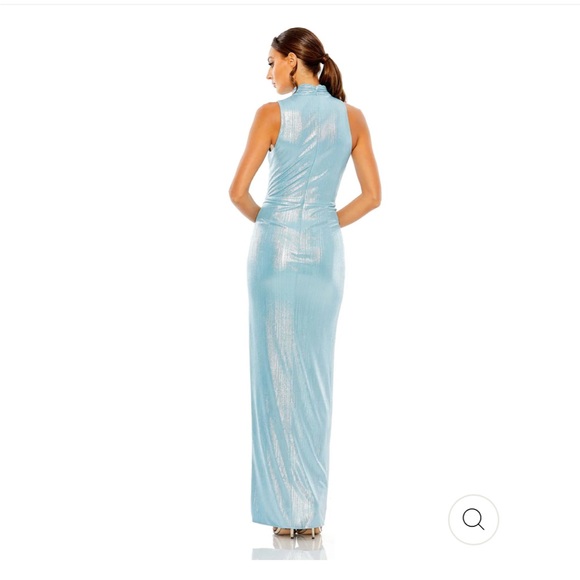 MAC DUGGAL | HIGH NECK SLEEVELESS CUT OUT GOWN | PROM DRESS - Picture 2 of 5